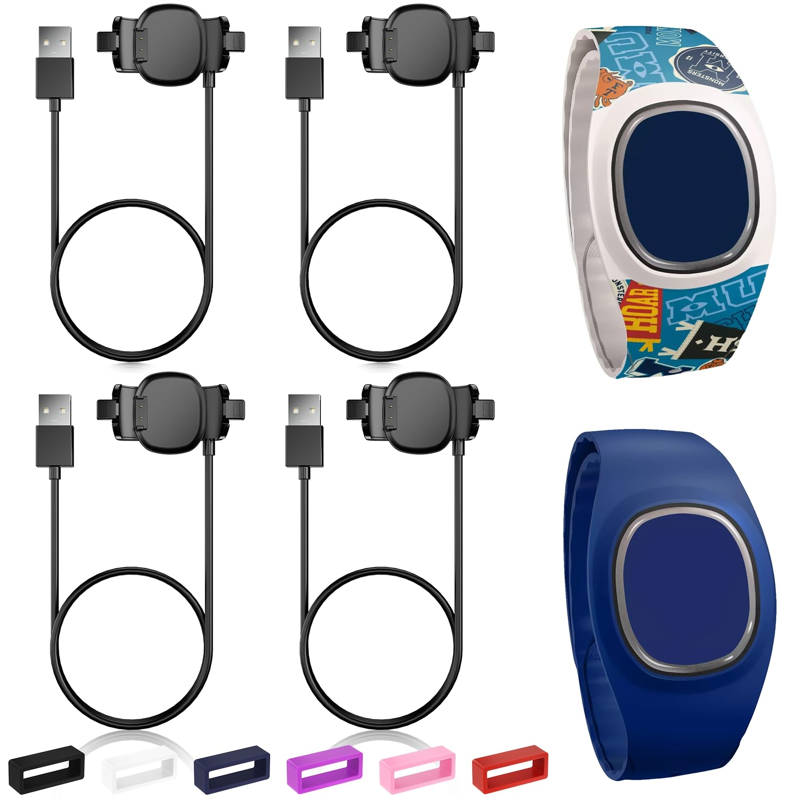 Amazon.co.jp: ZOOROO マジックバンド充電器 4個パック Disney-Magic